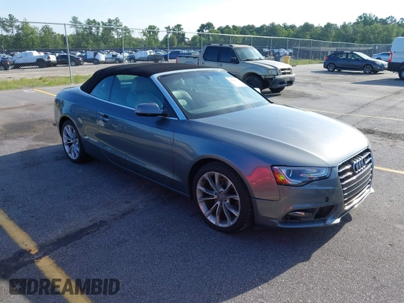 2013 Audi A5 Premium Plus z VIN WAULFAFH5DN009944, wystawiony jako IAAI lot #42508314 z przebiegiem 233 593 mil mil oraz . Historia ofert i sprzedaży dostępna na DreamBid. Obrazek 1.