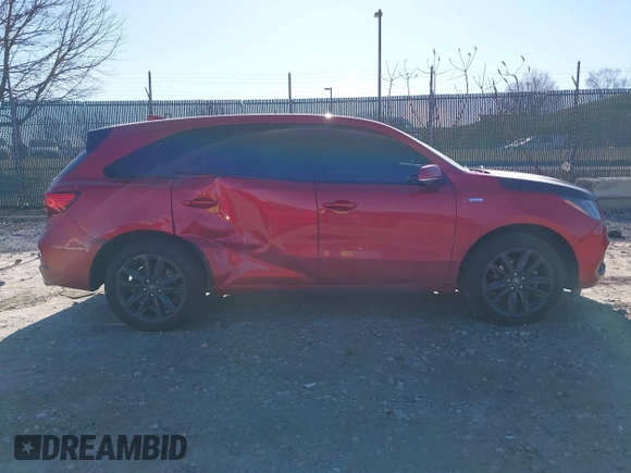 2020 Acura MDX w/Technology/A-Spec Pkg with VIN 5J8YD4H02LL025103, listed as a IAAI auction lot 41742821 with 26,893 mi miles. Bid and sale history available at carsss.com. Image 13.