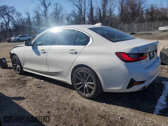 2020 BMW 3 Series 330i xDrive with VIN 3MW5R7J01L8B10114, listed as a Copart auction lot 44727255 with 61,671 mi miles and Non Repairable. Bid and sale history available at carsss.com. Image 2.