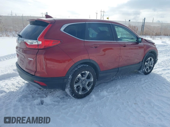 2017 Honda CR-V EX with VIN 2HKRW2H53HH658430, listed as a IAAI auction lot 41483424 with 31,883 mi miles. Bid and sale history available at carsss.com. Image 4.
