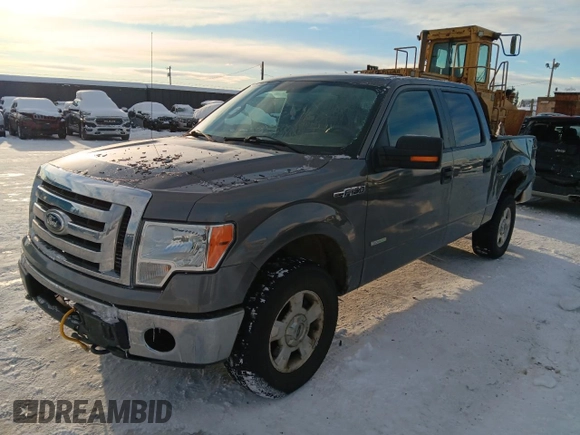 2012 Ford F-150 XL with VIN 1FTFW1ET9CFA79140, listed as a Copart auction lot 45445275 with 186,833 mi miles and Salvage Title. Bid and sale history available at carsss.com. Image 1.