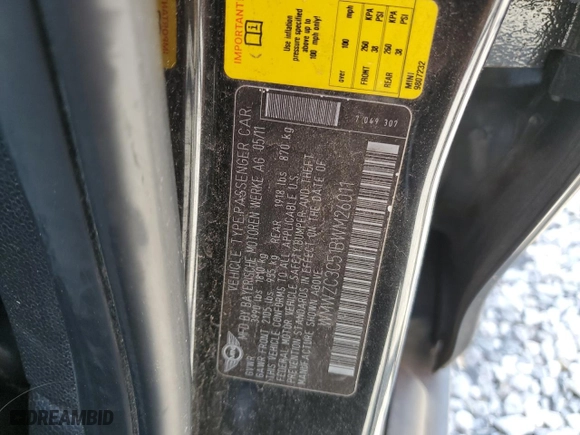 2011 MINI Cooper Countryman S with VIN WMWZC3C51BWM26011, listed as a Copart auction lot 49107155 with 135,044 mi miles and Salvage Title. Bid and sale history available at carsss.com. Image 12.