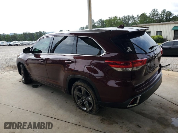 2018 Toyota Highlander Limited with VIN 5TDYZRFH6JS287062, listed as a Copart auction lot 56739745 with 92,382 mi miles and Salvage title. Bid and sale history available at DreamBid. Image 2.