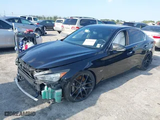 2018 Infiniti Q50 RED SPORT 400 with VIN JN1FV7AR5JM481250, listed as a IAAI auction lot 41956095 with 96,576 mi miles. Bid and sale history available at carsss.com. Image 18.
