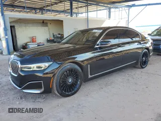 2021 BMW 7 Series 740i with VIN WBA7T2C01MCG36461, listed as a Copart auction lot 44170065 with 60,005 mi miles and Clean Title. Bid and sale history available at carsss.com. Image 1.