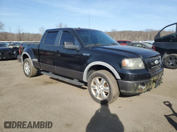 2008 Ford F-150 XLT with VIN 1FTPW04568KE24382, listed as a Copart auction lot 48829335 with 161,669 mi miles and Clean Title. Bid and sale history available at carsss.com. Image 4.