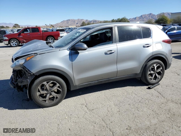 2020 Kia Sportage LX with VIN KNDPM3AC9L7669327, listed as a Copart auction lot 47183305 with 123,962 mi miles and Salvage Title. Bid and sale history available at carsss.com. Image 1.