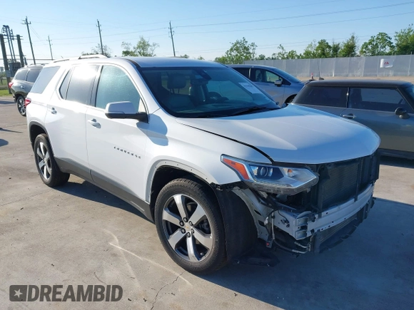 2021 Chevrolet Traverse LT z VIN 1GNERHKWXMJ163645, wystawiony jako IAAI lot #41949887 z przebiegiem 89 448 mil mil oraz . Historia ofert i sprzedaży dostępna na DreamBid. Obrazek 1.