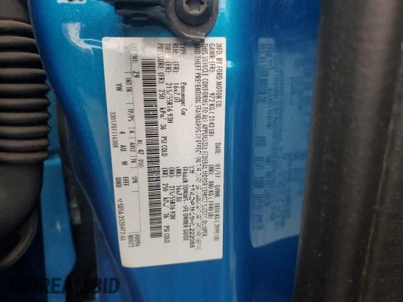 2017 Ford Focus SE с VIN 1FADP3F29HL222088, выставлен на аукционе Copart как лот 58585065 с пробегом 125 896 миль миль и Списание • Salvage title. История ставок и продаж доступна на DreamBid. Изображение 12.