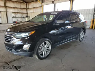 2018 Chevrolet Equinox Premier with VIN 2GNAXNEX7J6156345, listed as a Copart auction lot 52252585 with 101,520 mi miles and Salvage Title. Bid and sale history available at carsss.com. Image 1.
