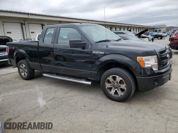 2013 Ford F-150 XL with VIN 1FTEX1CM9DFC18477, listed as a Copart auction lot 49625425 with 121,136 mi miles and Salvage Title. Bid and sale history available at carsss.com. Image 4.