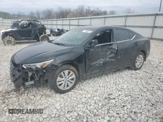 2025 Nissan Sentra S z VIN 3N1AB8BV4SY221733, wystawiony jako Copart lot #47888115 z przebiegiem 6100 mil mil oraz Szkoda całkowita • Salvage title. Historia ofert i sprzedaży dostępna na DreamBid. Obrazek 1.