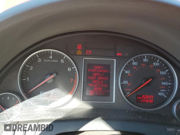2004 Audi A4 1.8T with VIN WAULC68E44A027691, listed as a Copart auction lot 76308064 with 114,236 mi miles and Salvage Title. Bid and sale history available at carsss.com. Image 9.