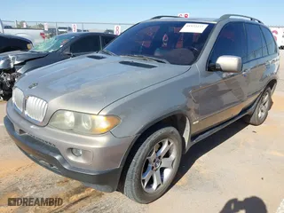 2005 BMW X5 3.0i with VIN 5UXFA13585LY02191, listed as a IAAI auction lot 41972273 with 179,816 mi miles. Bid and sale history available at carsss.com. Image 2.
