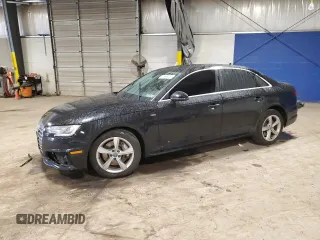 2019 Audi A4 Premium with VIN WAUDNAF43KA108576, listed as a Copart auction lot 51699025 with 54,950 mi miles and Salvage Title. Bid and sale history available at DreamBid. Image 1.