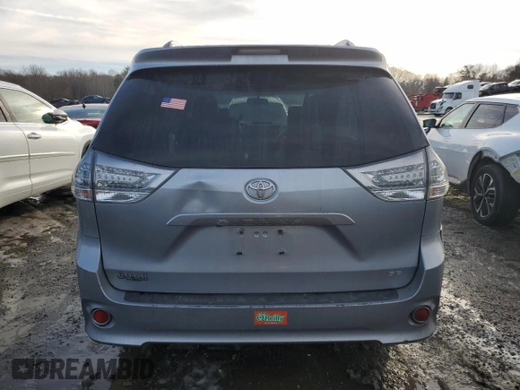 2013 Toyota Sienna SE with VIN 5TDXK3DC3DS395695, listed as a Copart auction lot 43667345 with 188,455 mi miles and Clean title. Bid and sale history available at DreamBid. Image 6.