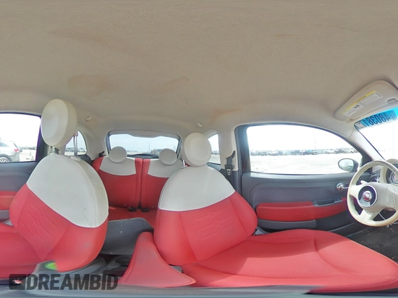 2012 FIAT 500 Pop with VIN 3C3CFFAR3CT383018, listed as a Copart auction lot 48038175 with 105,136 mi miles and Salvage Title. Bid and sale history available at carsss.com. Image 13.