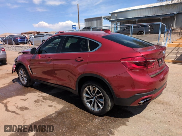 2018 BMW X6 xDrive50i with VIN 5UXKU6C54J0Z66522, listed as a Copart auction lot 50924585 with 49,359 mi miles and Salvage Title. Bid and sale history available at carsss.com. Image 2.