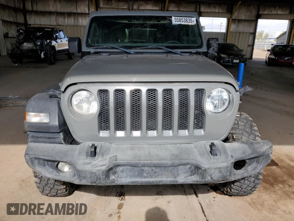 2020 Jeep Wrangler Unlimited Sport S с VIN 1C4HJXDN8LW268911, выставлен на аукционе Copart как лот 55853835 с пробегом 68 734 миль миль и На запчасти • Non repairable. История ставок и продаж доступна на DreamBid. Изображение 5.