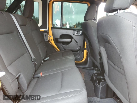 2021 Jeep Wrangler Unlimited Willys with VIN 1C4HJXDMXMW658305, listed as a Copart auction lot 85658534 with 65,653 mi miles and Salvage title. Bid and sale history available at DreamBid. Image 10.