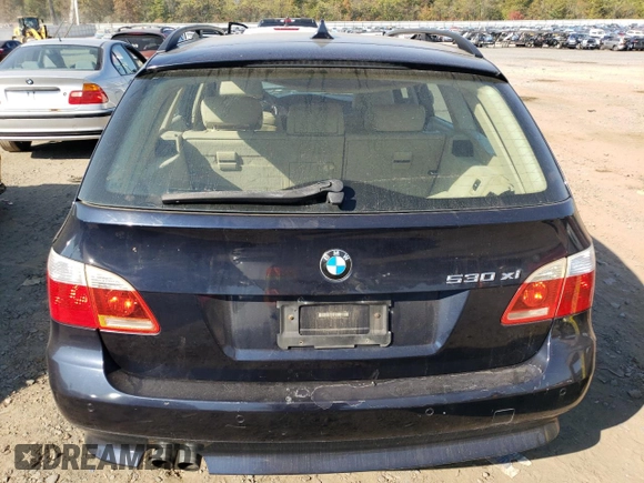 2006 BMW 5 Series 530xi with VIN WBANN73546CN02635, listed as a Copart auction lot 75510184 with Not Provided miles and Salvage Title. Bid and sale history available at DreamBid. Image 6.