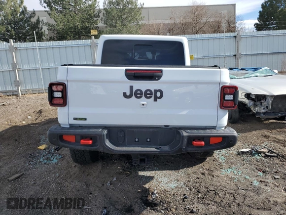 2022 Jeep Gladiator Rubicon with VIN 1C6JJTBM3NL107950, listed as a Copart auction lot 48883715 with Not provided miles and Non repairable. Bid and sale history available at DreamBid. Image 6.