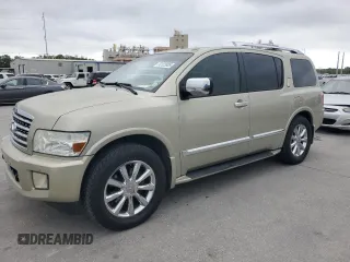 2008 Infiniti QX56 with VIN 5N3AA08C18N907177, listed as a Copart auction lot 53123805 with 234,804 mi miles and Salvage Title. Bid and sale history available at carsss.com. Image 1.