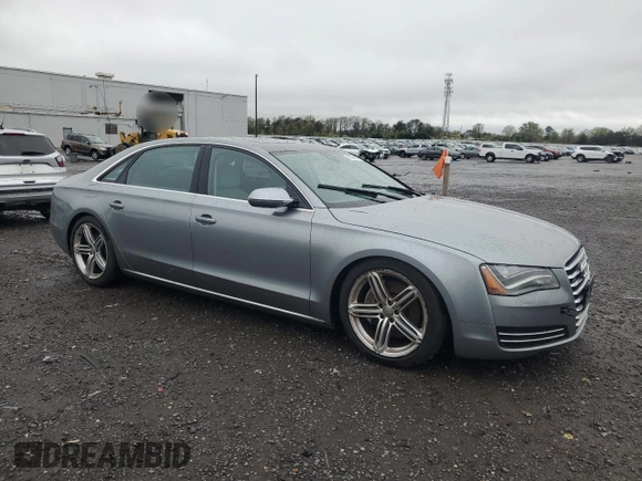 2013 Audi A8 L 3.0L with VIN WAURGAFD3DN002771, listed as a Copart auction lot 51695195 with 117,786 mi miles and Clean Title. Bid and sale history available at carsss.com. Image 4.