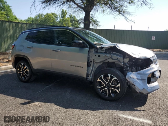 2023 Jeep Compass Limited with VIN 3C4NJDCN1PT565873, listed as a Copart auction lot 62000255 with 39,921 mi miles and Clean title. Bid and sale history available at DreamBid. Image 4.