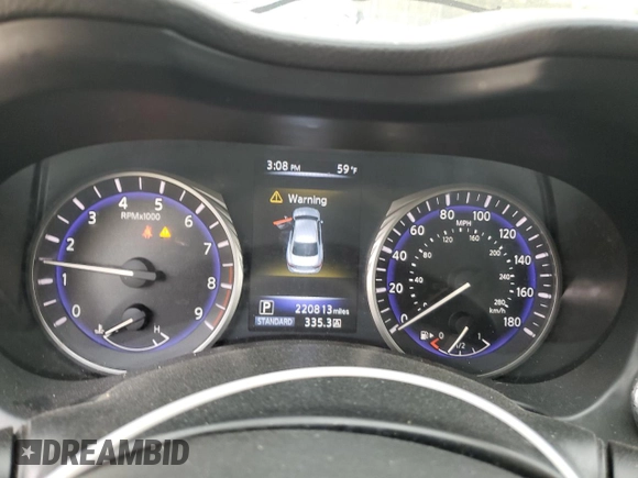 2014 Infiniti Q50 Premium with VIN JN1BV7AP2EM674992, listed as a Copart auction lot 52479915 with 220,813 mi miles and Salvage Title. Bid and sale history available at carsss.com. Image 9.