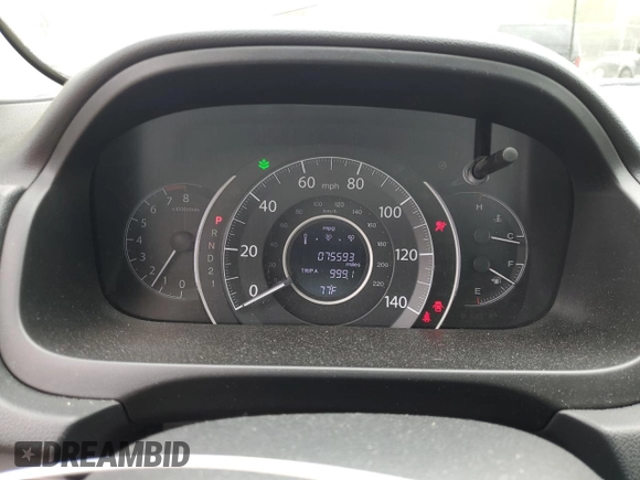2014 Honda CR-V LX with VIN 2HKRM4H33EH684814, listed as a Copart auction lot 51582125 with 75,593 mi miles and Salvage Title. Bid and sale history available at carsss.com. Image 9.