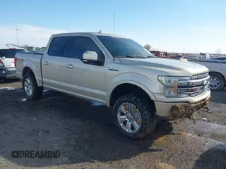 2018 Ford F-150 XL with VIN 1FTEW1E50JKC01823, listed as a IAAI auction lot 41824169 with 130,034 mi miles. Bid and sale history available at carsss.com. Image 1.