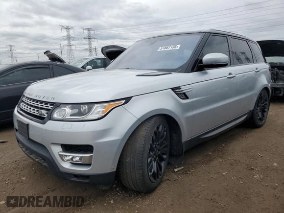 2017 Land Rover Range Rover Sport HSE with VIN SALWR2FV8HA173164, listed as a Copart auction lot 51867135 with 81,587 mi miles and Clean Title. Bid and sale history available at carsss.com. Image 1.