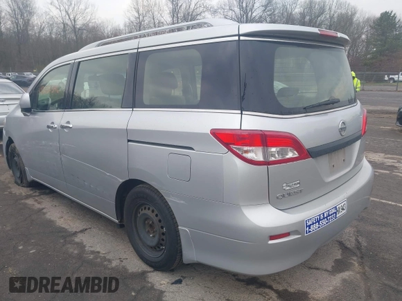 2014 Nissan Quest SL with VIN JN8AE2KP8E9104822, listed as a IAAI auction lot 42032346 with 90,558 mi miles. Bid and sale history available at carsss.com. Image 3.