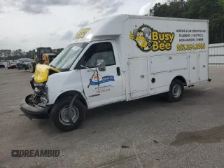 2001 Chevrolet Express Commercial E23 with VIN 1GBHG31R611147016, listed as a Copart auction lot 51247835 with Not Provided miles and Salvage Title. Bid and sale history available at carsss.com. Image 1.
