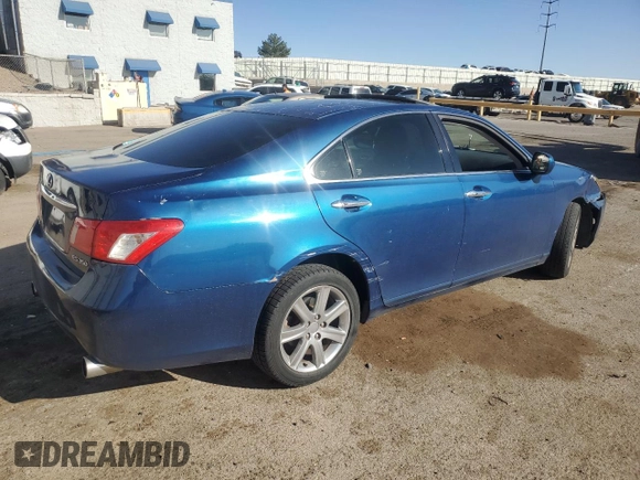 2007 Lexus ES 350 with VIN JTHBJ46G172023849, listed as a Copart auction lot 51713655 with 159,168 mi miles and Salvage Title. Bid and sale history available at carsss.com. Image 3.