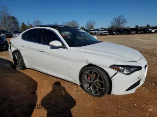 2021 Alfa Romeo Giulia Ti Sport with VIN ZARFAMBN2M7640415, listed as a Copart auction lot 88871315 with 56,083 mi miles and Salvage title. Bid and sale history available at DreamBid. Image 4.
