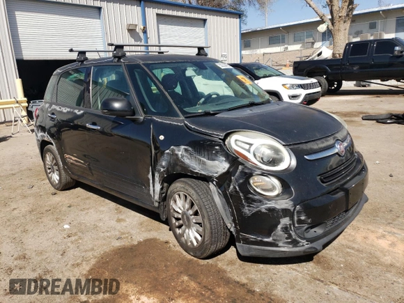 2014 FIAT 500L Easy with VIN ZFBCFABH7EZ020501, listed as a Copart auction lot 52253455 with 144,196 mi miles and Salvage Title. Bid and sale history available at carsss.com. Image 4.
