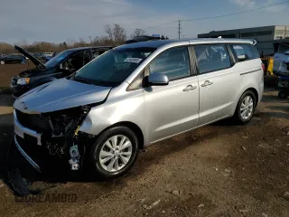 2016 Kia Sedona L with VIN KNDMA5C10G6150374, listed as a Copart auction lot 47452935 with 93,001 mi miles and Salvage Title. Bid and sale history available at carsss.com. Image 1.