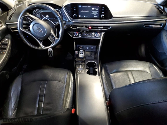 2020 Hyundai Sonata SEL with VIN 5NPEF4JA2LH032040, listed as a Copart auction lot 46369295 with 164,861 mi miles and Salvage Title. Bid and sale history available at carsss.com. Image 8.