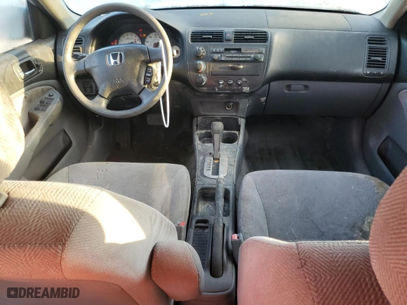 2002 Honda Civic LX with VIN 2HGES16512H518935, listed as a Copart auction lot 70000484 with 76,649 mi miles and Non Repairable. Bid and sale history available at carsss.com. Image 8.