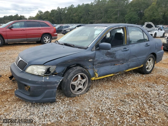 2003 Mitsubishi Lancer OZ-Rally with VIN JA3AJ86E33U079131, listed as a Copart auction lot 88582825 with 213,593 mi miles and Salvage Title. Bid and sale history available at carsss.com. Image 1.
