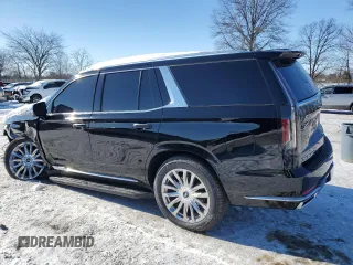 2021 Cadillac Escalade Premium Luxury z VIN 1GYS4CKL6MR486671, wystawiony jako Copart lot #89207425 z przebiegiem Nie podano mil oraz Szkoda całkowita • Salvage title. Historia ofert i sprzedaży dostępna na DreamBid. Obrazek 2.