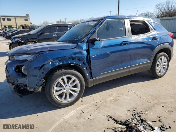 2021 Chevrolet TrailBlazer LS with VIN KL79MMS2XMB133311, listed as a Copart auction lot 86317094 with 0 mi miles and Clean Title. Bid and sale history available at carsss.com. Image 1.