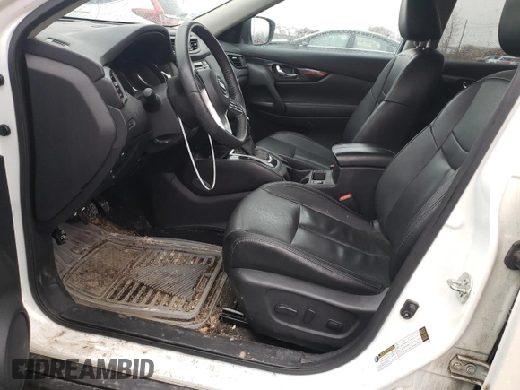 2017 Nissan Rogue S with VIN 5N1AT2MV1HC851274, listed as a Copart auction lot 52857885 with 81,223 mi miles and Salvage Title. Bid and sale history available at carsss.com. Image 7.