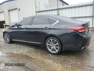 2018 Genesis G80 3.8L with VIN KMHGN4JE5JU236392, listed as a Copart auction lot 45579204 with 89,226 mi miles and . Bid and sale history available at carsss.com. Image 2.