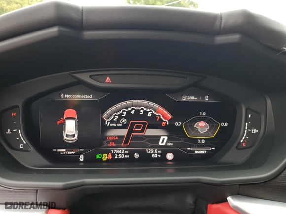 2019 Lamborghini Urus with VIN ZPBUA1ZL6KLA02282, listed as a Copart auction lot 88714865 with 17,842 mi miles and Salvage Title. Bid and sale history available at carsss.com. Image 9.