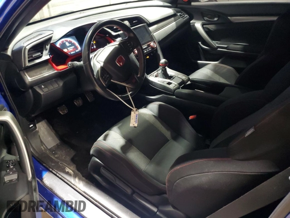 2018 Honda Civic Si with VIN 2HGFC3A58JH752704, listed as a Copart auction lot 43626265 with 125,929 mi miles and Salvage Title. Bid and sale history available at DreamBid. Image 8.