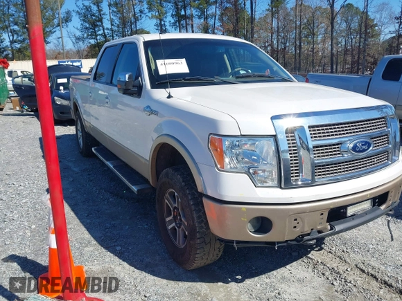 2012 Ford F-150 XL with VIN 1FTFW1EFXCKD49459, listed as a IAAI auction lot 41600963 with 260,704 mi miles. Bid and sale history available at carsss.com. Image 1.