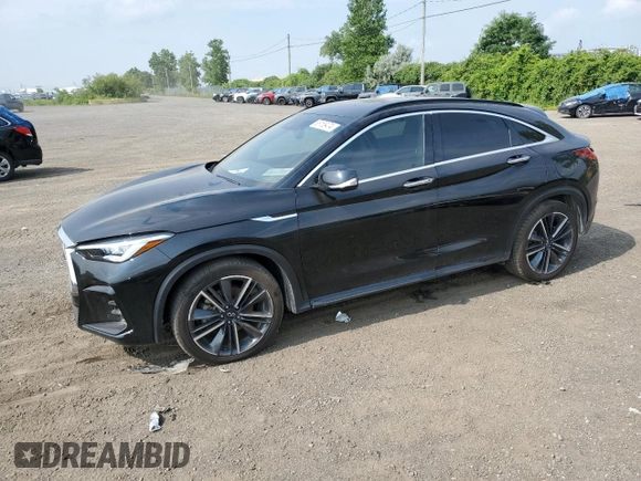 2022 Infiniti QX55 Sensory with VIN 3PCAJ5L30NF101911, listed as a Copart auction lot 65155474 with 57,589 mi miles and Salvage title. Bid and sale history available at DreamBid. Image 1.